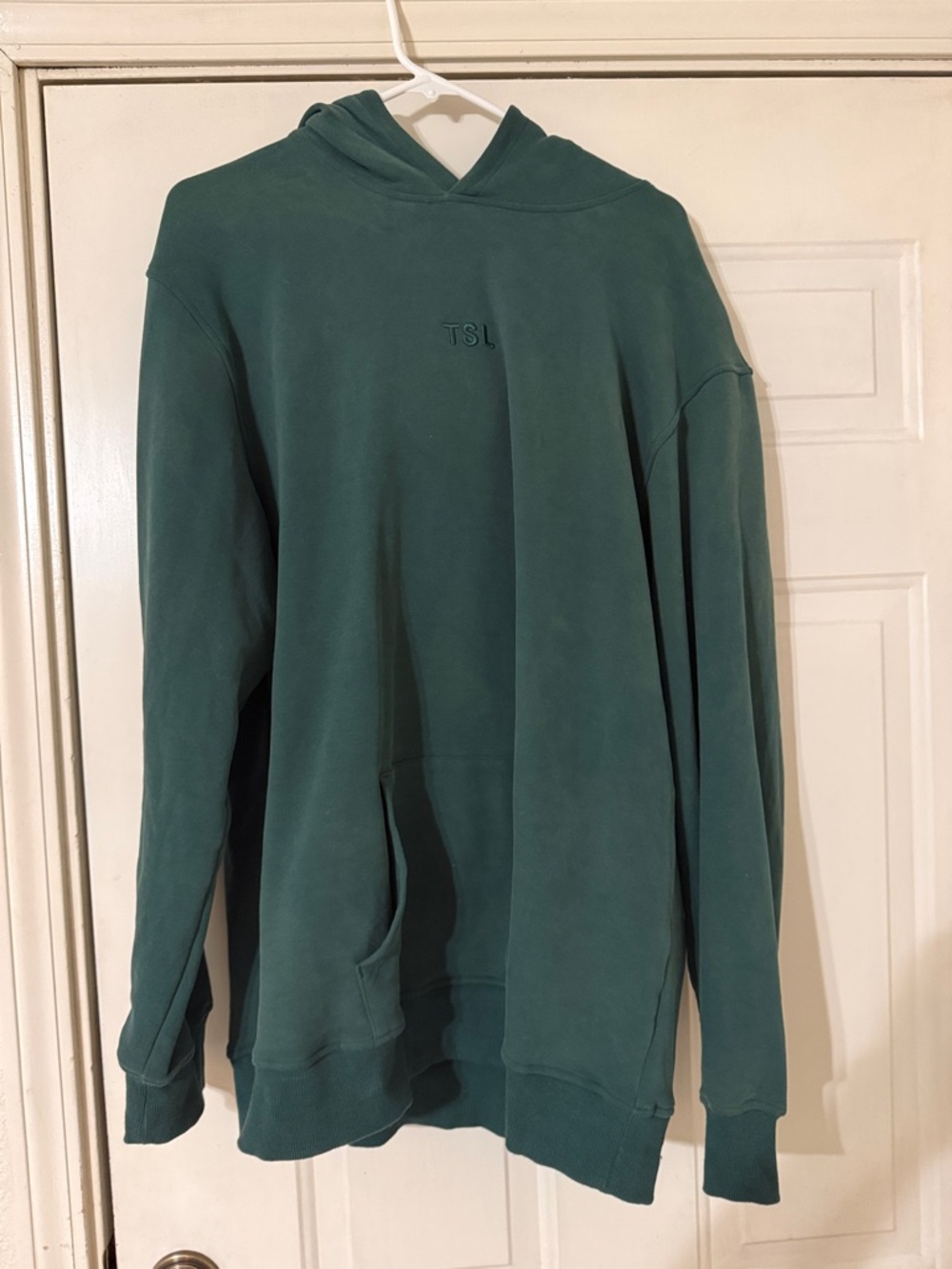 Green Embroidered Hoodie - TSL